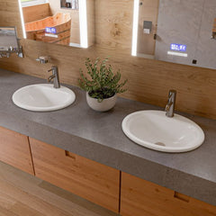 ALFI Single Lever Round Bathroom Faucet Polished or Brushed - AB1433 - The Home Selection