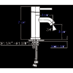 ALFI Single Lever Round Bathroom Faucet Polished or Brushed - AB1433 - The Home Selection