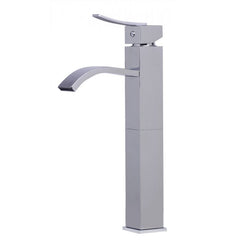 ALFI Single Lever Tall Square Bathroom Faucet Polished/Brushed - AB1158 - The Home Selection