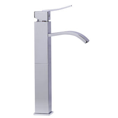 ALFI Single Lever Tall Square Bathroom Faucet Polished/Brushed - AB1158 - The Home Selection