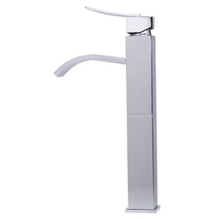 ALFI Single Lever Tall Square Bathroom Faucet Polished/Brushed - AB1158 - The Home Selection