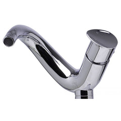 ALFI Single Lever Tall Wave Bathroom Faucet Polished & Brushed - AB1570 - The Home Selection