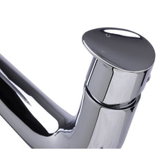 ALFI Single Lever Tall Wave Bathroom Faucet Polished & Brushed - AB1570 - The Home Selection