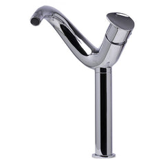 ALFI Single Lever Tall Wave Bathroom Faucet Polished & Brushed - AB1570 - The Home Selection