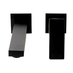 ALFI Single Lever Wallmount Bathroom Faucet Polished & Brushed - AB1468 - The Home Selection