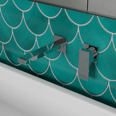 ALFI Single Lever Wallmount Bathroom Faucet Polished & Brushed - AB1468 - The Home Selection