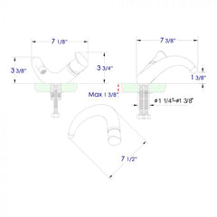 ALFI Single Lever Wave Bathroom Faucet Polished or Brushed - AB1572 - The Home Selection