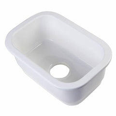 ALFI Small Rectangle Fireclay Undermount or Drop In Prep Sink - AB1218 - The Home Selection