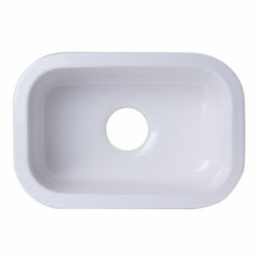 ALFI Small Rectangle Fireclay Undermount or Drop In Prep Sink - AB1218 - The Home Selection