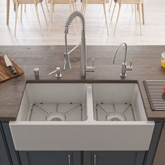 ALFI Solid Stainless Steel Commercial Spring Kitchen Faucet - AB2039S - The Home Selection