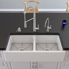 ALFI Solid Stainless Steel Pull Out Commercial Kitchen Faucet - AB2039 - The Home Selection