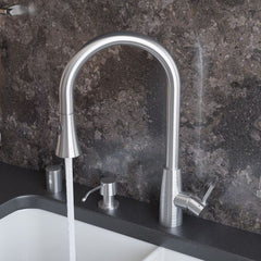 ALFI Solid Stainless Steel Two Mode Pull Down Kitchen Faucet - AB2034 - The Home Selection