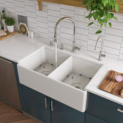 ALFI Solid Stainless Steel Two Mode Pull Down Kitchen Faucet - AB2034 - The Home Selection