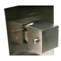 ALFI Square Knob 1 Way Bathroom Thermostatic Shower Mixer - AB2601 - The Home Selection