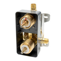 ALFI Square Knob 1 Way Bathroom Thermostatic Shower Mixer - AB2601 - The Home Selection