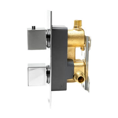 ALFI Square Knob 1 Way Bathroom Thermostatic Shower Mixer - AB2601 - The Home Selection