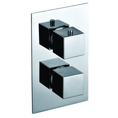 ALFI Square Knob 1 Way Bathroom Thermostatic Shower Mixer - AB2601 - The Home Selection