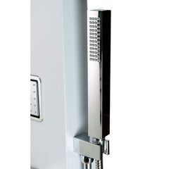 ALFI White Aluminum Shower Panel with 2 Body Sprays and Rain Shower Head - ABSP60W - The Home Selection