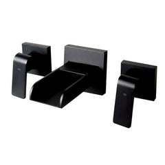 ALFI Widespread Wall Mounted Modern Waterfall Bathroom Faucet - AB1796 - The Home Selection