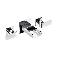 ALFI Widespread Wall Mounted Modern Waterfall Bathroom Faucet - AB1796 - The Home Selection