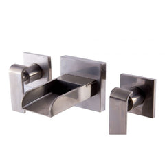 ALFI Widespread Wall Mounted Modern Waterfall Bathroom Faucet - AB1796 - The Home Selection