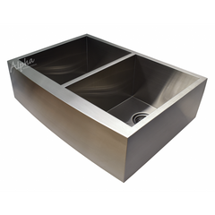 Alpha Double Bowl Handmade Apron/Farmhouse Zero-Radius Sink - AP3019 - The Home Selection