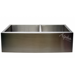 Alpha Double Bowl Handmade Apron/Farmhouse Zero-Radius Sink - AP3019 - The Home Selection