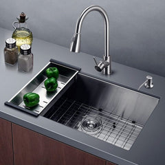Alpha Single Bowl Handmade Undermount Zero-Radius Sink - HU - The Home Selection