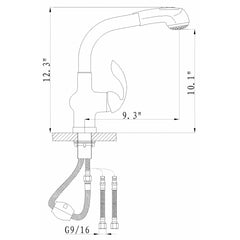 Alpha Solid Handle Pull-Out Faucet Model No. 91-566 - The Home Selection