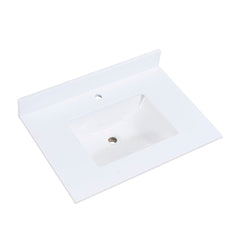 Altair 31" Single Sink Bathroom Vanity Countertop - Viterbo in Snow White - The Home Selection
