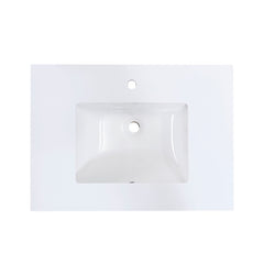 Altair 31" Single Sink Bathroom Vanity Countertop - Viterbo in Snow White - The Home Selection