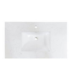 Altair 37" Single Sink Bathroom Vanity Countertop - Salerno in Aosta White - The Home Selection