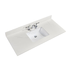 Altair 49" Single Sink Bathroom Vanity Countertop - Belluno in Milano White - The Home Selection