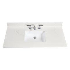 Altair 49" Single Sink Bathroom Vanity Countertop - Belluno in Milano White - The Home Selection