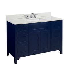 Altair 49" Single Sink Bathroom Vanity Countertop - Belluno in Milano White - The Home Selection