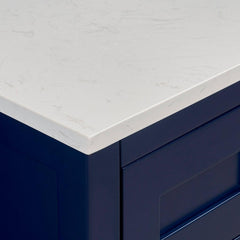 Altair 49" Single Sink Bathroom Vanity Countertop - Frosinone in Jazz White - The Home Selection