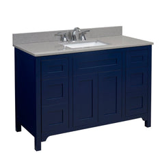 Altair 49" Single Sink Bathroom Vanity Countertop - Imperia in Mountain Gray - The Home Selection