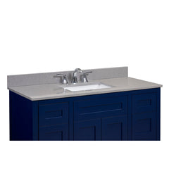 Altair 49" Single Sink Bathroom Vanity Countertop - Imperia in Mountain Gray - The Home Selection