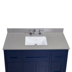 Altair 49" Single Sink Bathroom Vanity Countertop - Imperia in Mountain Gray - The Home Selection