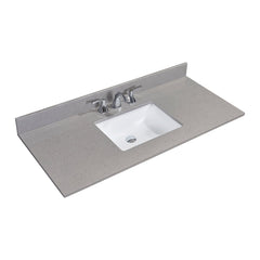 Altair 49" Single Sink Bathroom Vanity Countertop - Imperia in Mountain Gray - The Home Selection