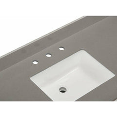 Altair 49" Single Sink Bathroom Vanity Countertop - Madrid in Concrete Grey - The Home Selection