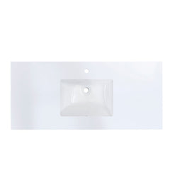 Altair 49" Single Sink Bathroom Vanity Countertop - Viterbo in Snow White - The Home Selection