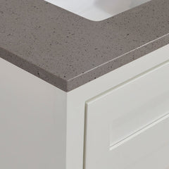 Altair 61" Double Sink Bathroom Vanity Countertop - Imperia in Mountain Gray - The Home Selection