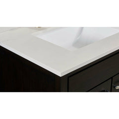 Altair 73" Double Sink Bathroom Vanity Countertop - Belluno in Milano White - The Home Selection