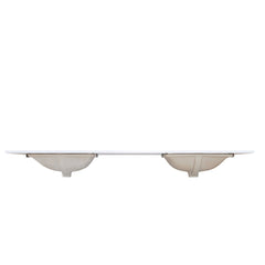 Altair 73" Double Sink Bathroom Vanity Countertop - Viterbo in Snow White - The Home Selection