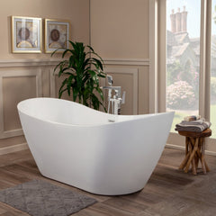 Altair Alana 70" x 32" Freestanding Soaking Acrylic Bathtub - The Home Selection