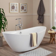 Altair Allegra 71" x 34" Freestanding Soaking Acrylic Bathtub - The Home Selection