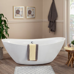Altair Allegra 71" x 34" Freestanding Soaking Acrylic Bathtub - The Home Selection