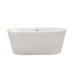 Altair Cielo 59" x 30" Freestanding Soaking Acrylic Bathtub - The Home Selection