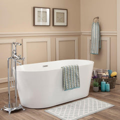 Altair Cielo 59" x 30" Freestanding Soaking Acrylic Bathtub - The Home Selection